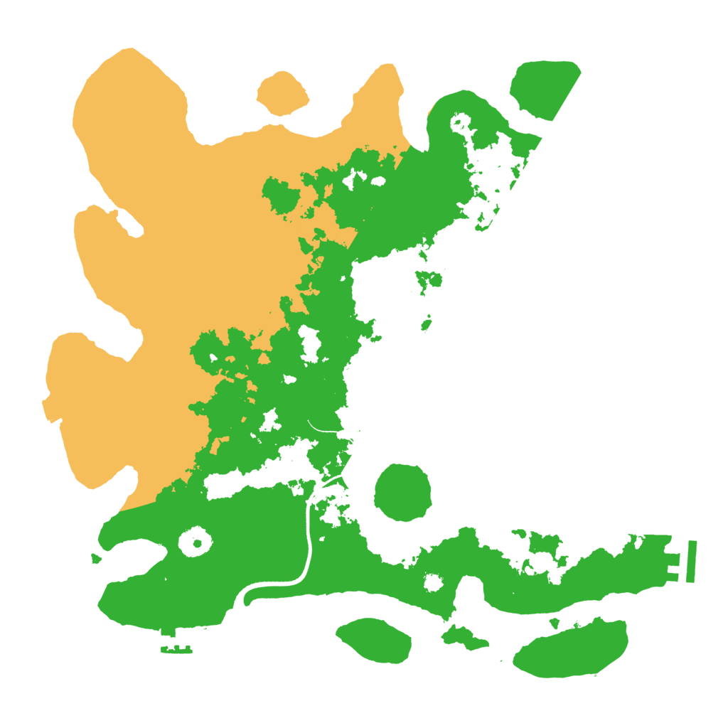 Biome Rust Map: Procedural Map, Size: 3500, Seed: 8738