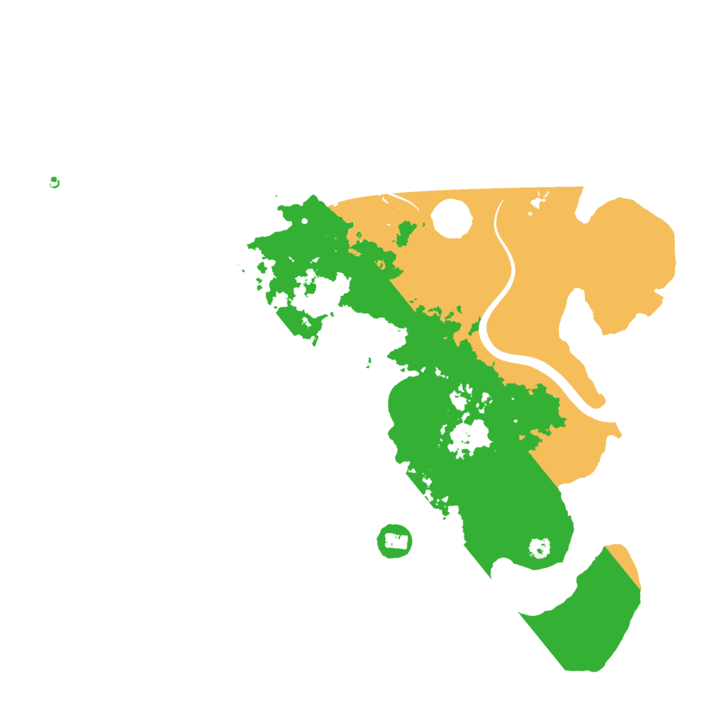 Biome Rust Map: Procedural Map, Size: 3450, Seed: 54321