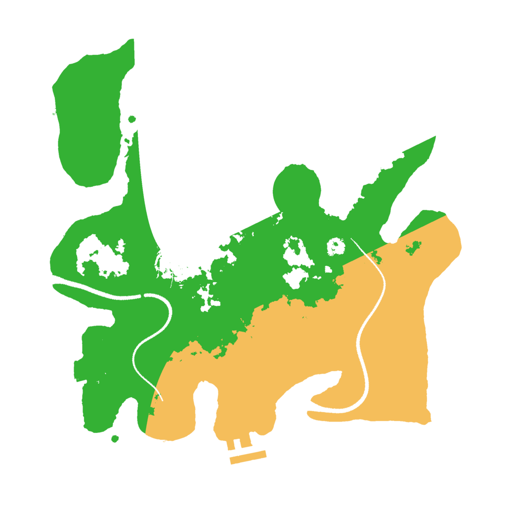 Biome Rust Map: Procedural Map, Size: 2800, Seed: 3047