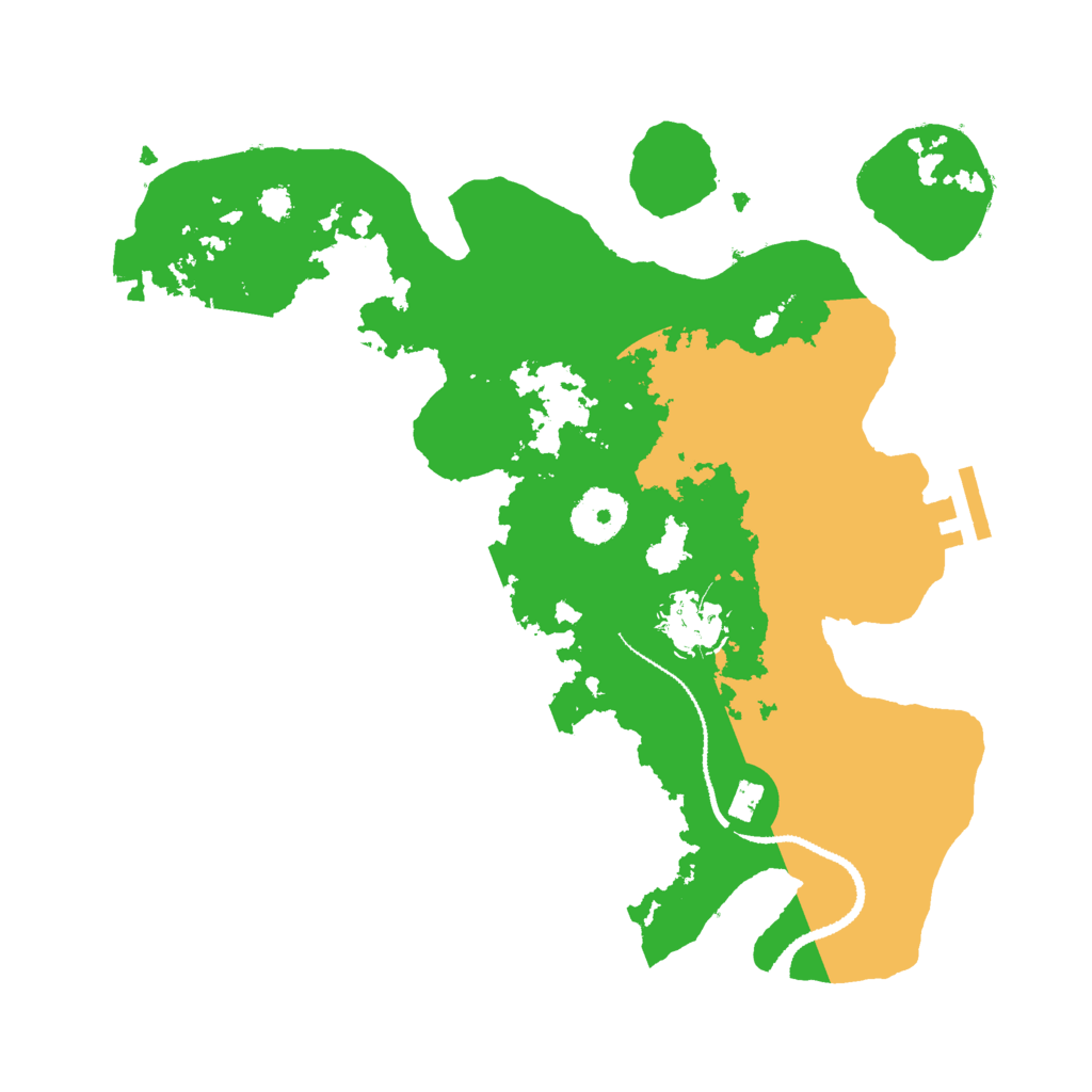 Biome Rust Map: Procedural Map, Size: 3000, Seed: 416680355