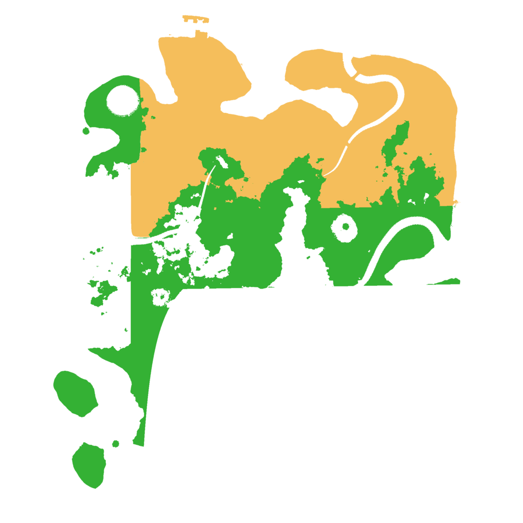 Biome Rust Map: Procedural Map, Size: 3000, Seed: 66189