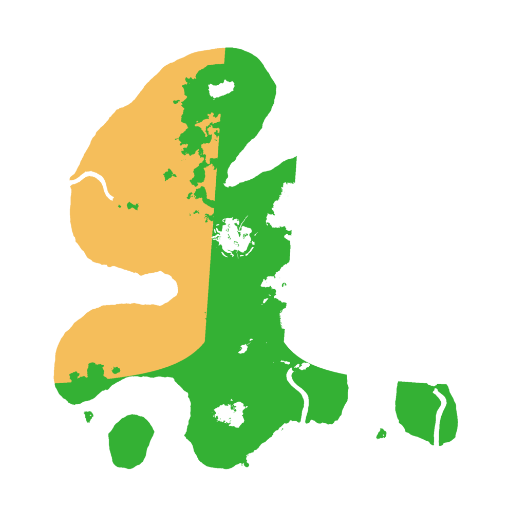 Biome Rust Map: Procedural Map, Size: 2500, Seed: 6732