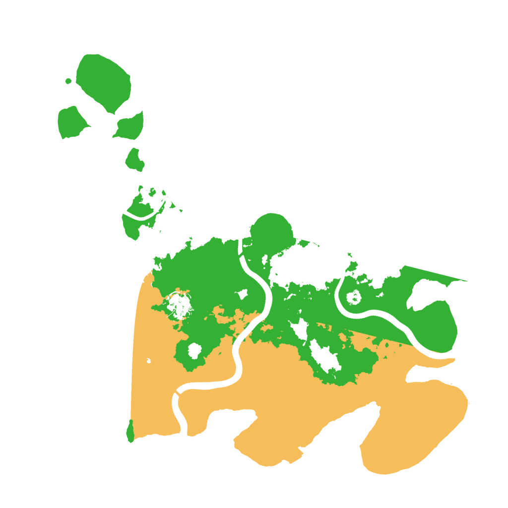 Biome Rust Map: Procedural Map, Size: 3500, Seed: 1326445279