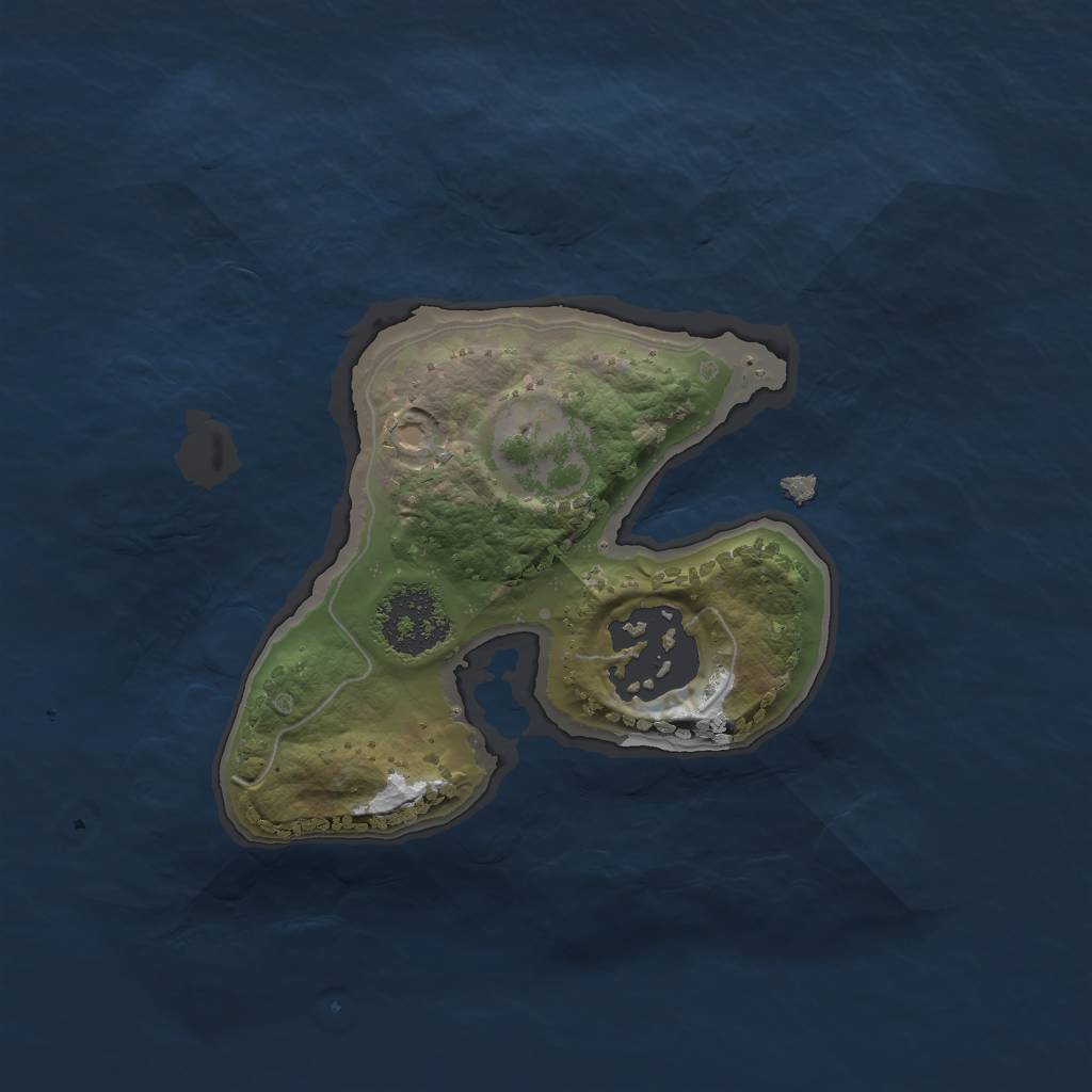 Rust Map: Procedural Map, Size: 1700, Seed: 8120, 3 Monuments