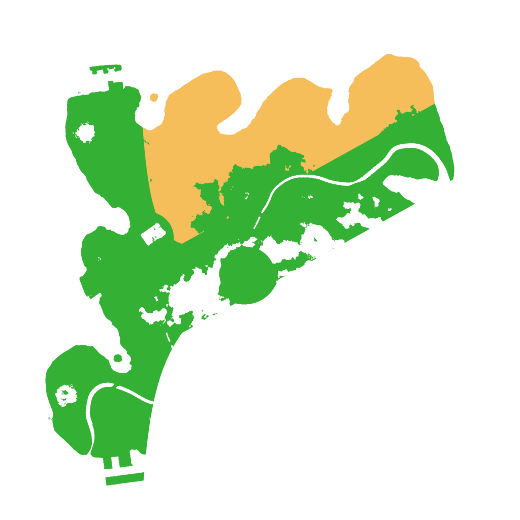 Biome Rust Map: Procedural Map, Size: 2500, Seed: 417880269