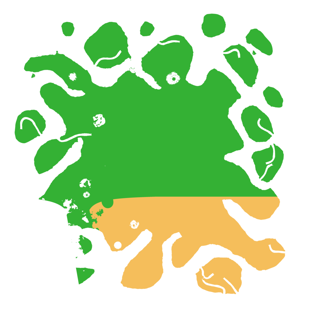 Biome Rust Map: Procedural Map, Size: 3700, Seed: 16603