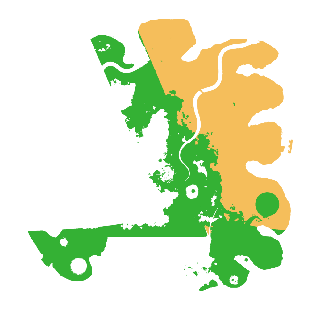 Biome Rust Map: Procedural Map, Size: 3500, Seed: 112919757