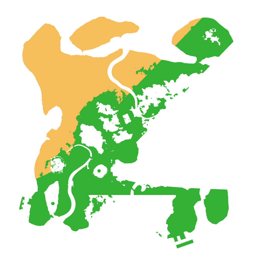 Biome Rust Map: Procedural Map, Size: 3000, Seed: 1517684536