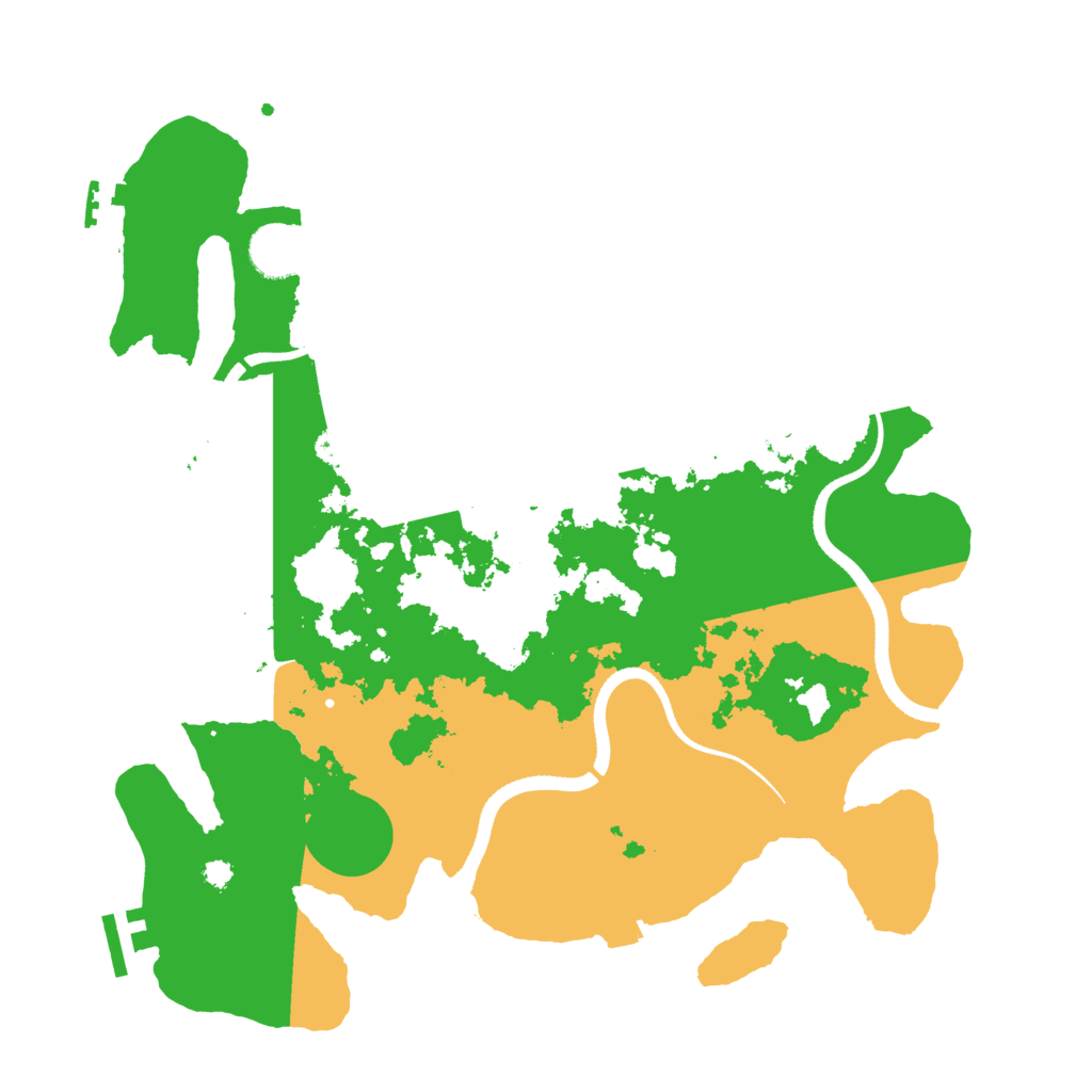 Biome Rust Map: Procedural Map, Size: 3500, Seed: 12898921