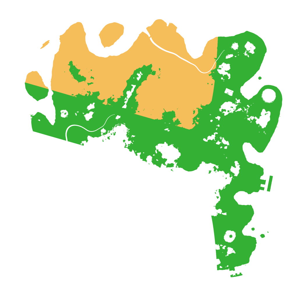 Biome Rust Map: Procedural Map, Size: 3800, Seed: 90721