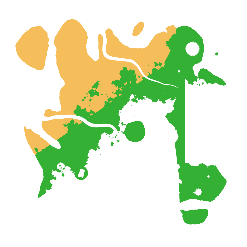 Biome Rust Map: Procedural Map, Size: 3200, Seed: 77221