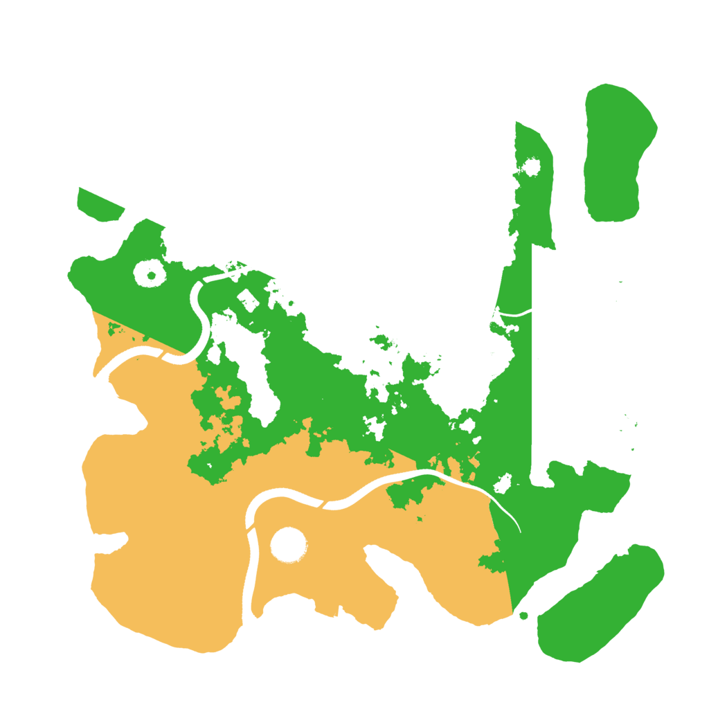 Biome Rust Map: Procedural Map, Size: 3500, Seed: 696161480