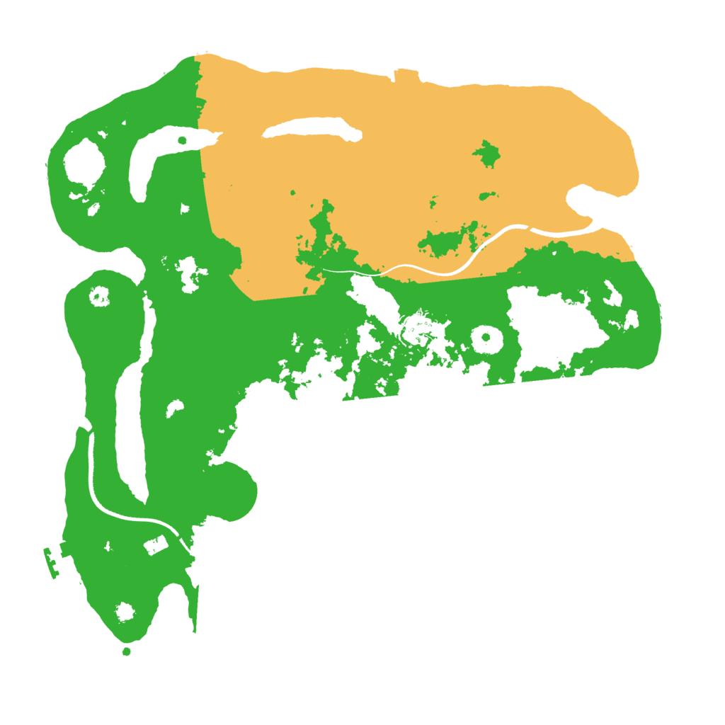 Biome Rust Map: Procedural Map, Size: 3500, Seed: 1026461518