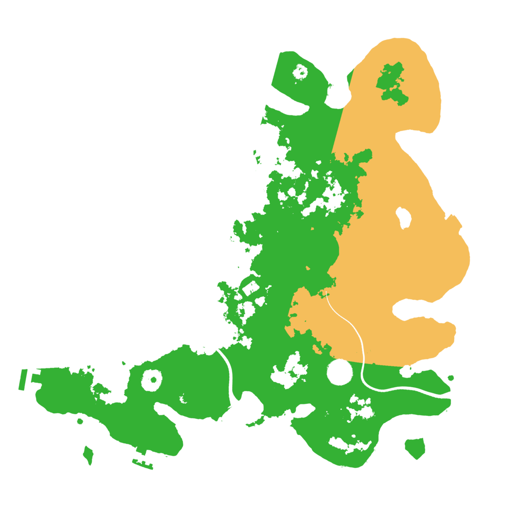 Biome Rust Map: Procedural Map, Size: 3500, Seed: 32900