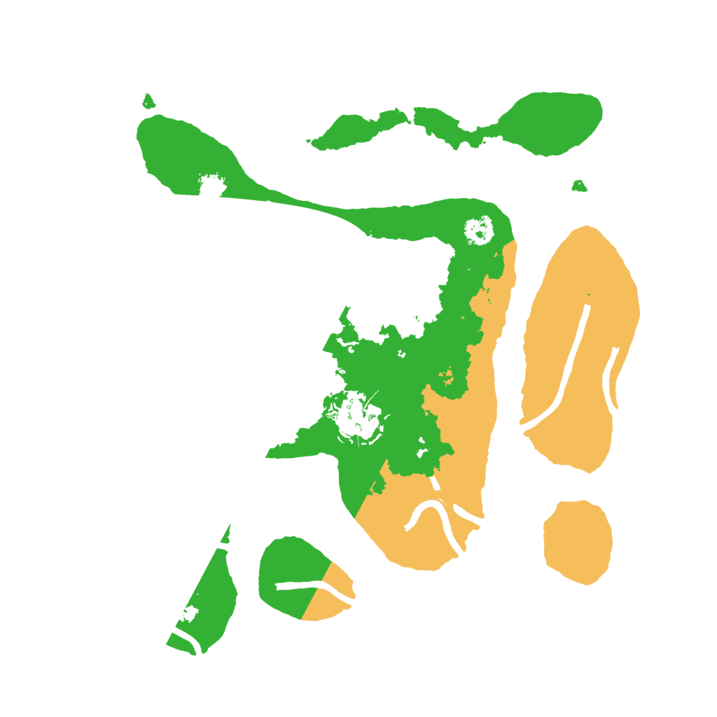 Biome Rust Map: Procedural Map, Size: 2500, Seed: 1900