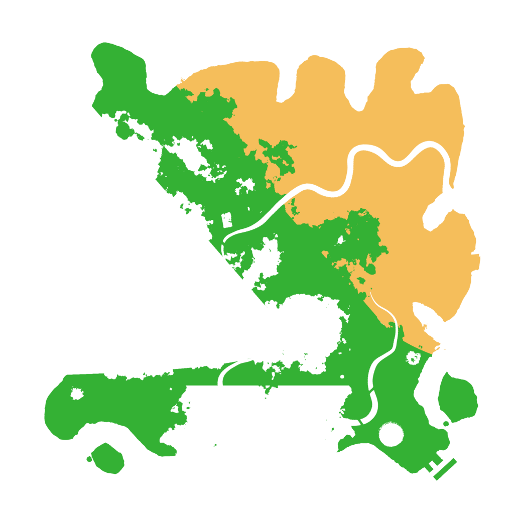 Biome Rust Map: Procedural Map, Size: 3750, Seed: 280829088