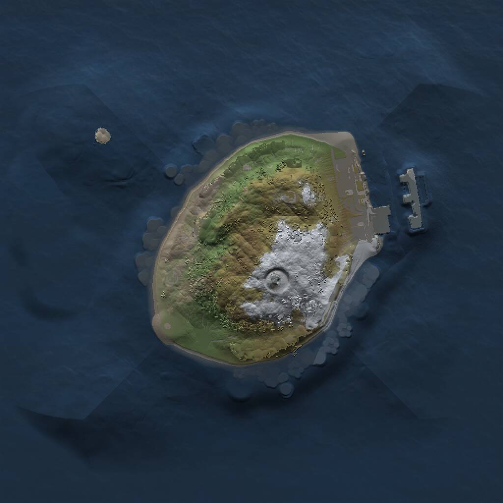 Rust Map: Procedural Map, Size: 1300, Seed: 23, 2 Monuments