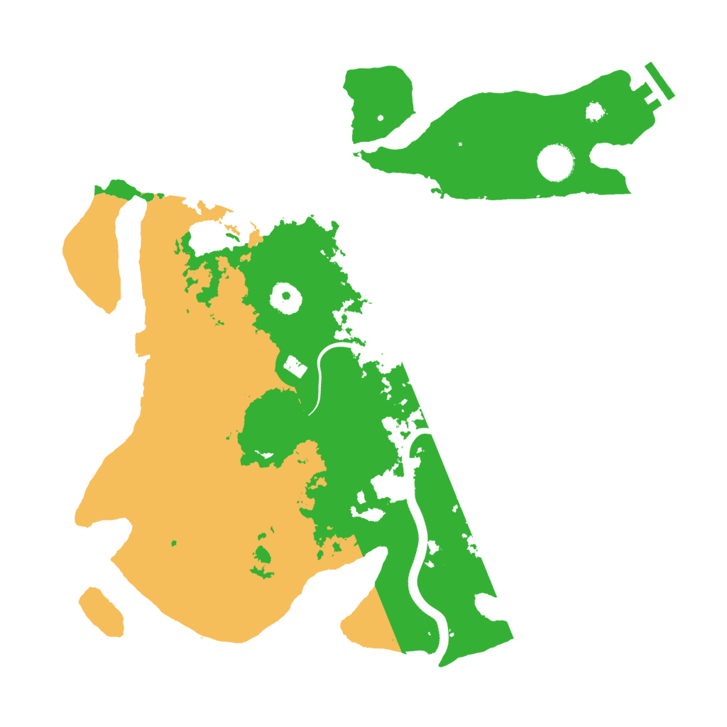 Biome Rust Map: Procedural Map, Size: 3500, Seed: 127366078