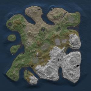 Thumbnail Rust Map: Procedural Map, Size: 3500, Seed: 1450097772, 14 Monuments