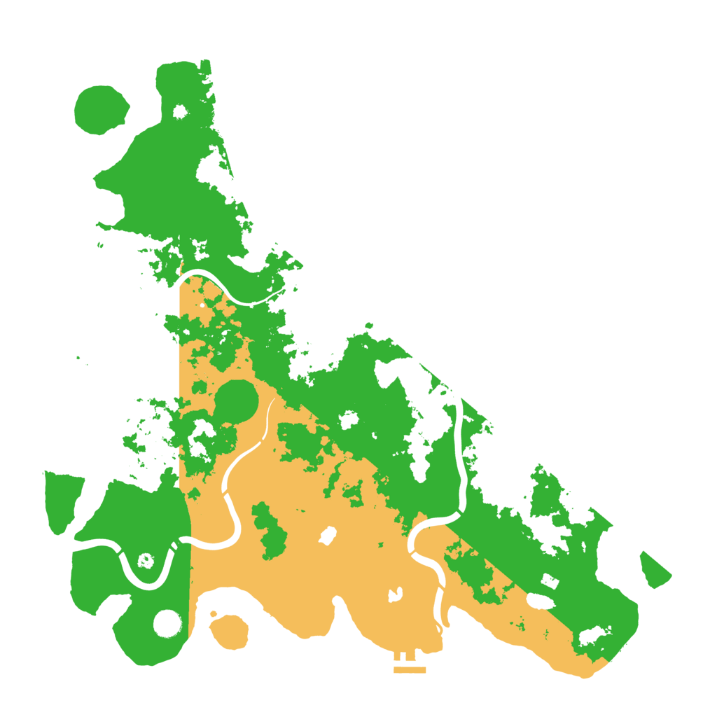 Biome Rust Map: Procedural Map, Size: 4500, Seed: 354897175