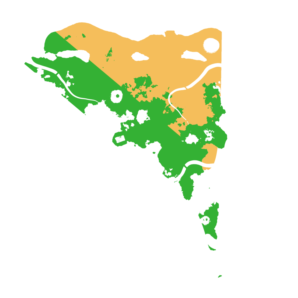 Biome Rust Map: Procedural Map, Size: 3500, Seed: 429873800