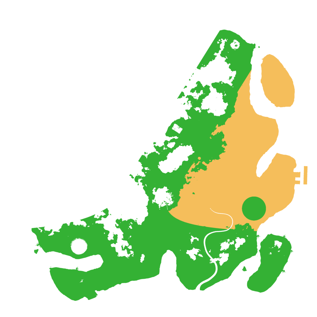 Biome Rust Map: Procedural Map, Size: 3500, Seed: 457321