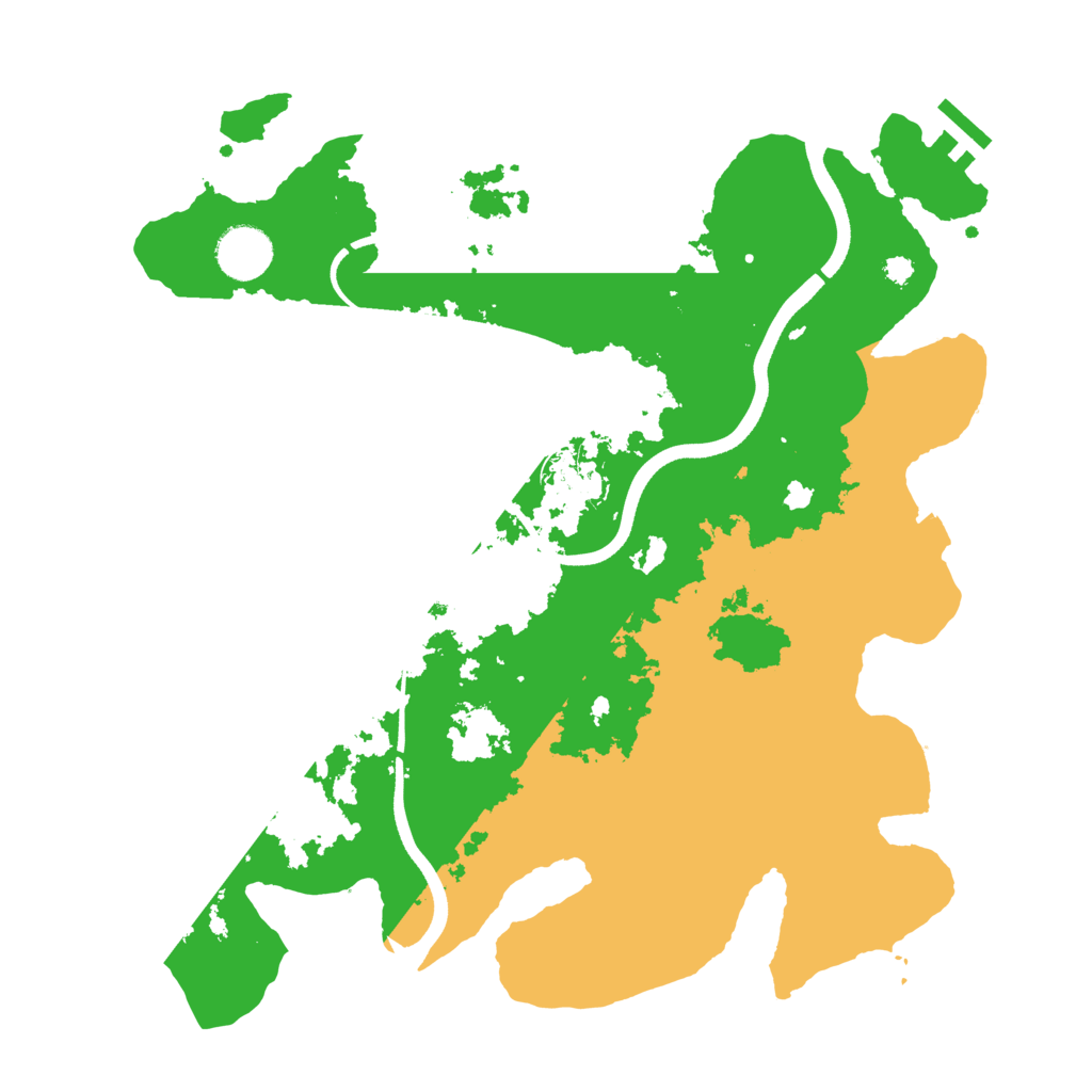 Biome Rust Map: Procedural Map, Size: 3500, Seed: 1491839973