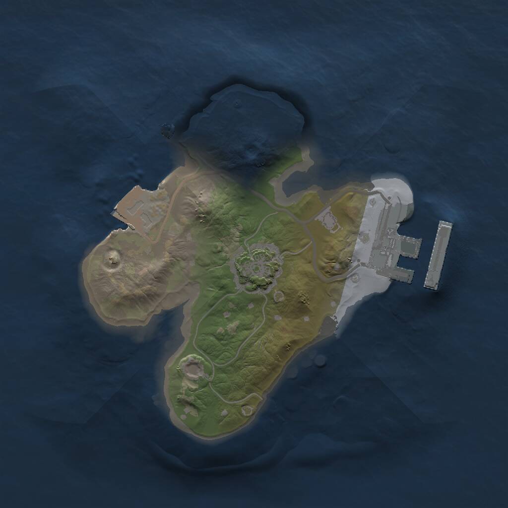 Rust Map: Procedural Map, Size: 1500, Seed: 14, 3 Monuments