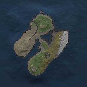 Thumbnail Rust Map: Procedural Map, Size: 1500, Seed: 14, 2 Monuments
