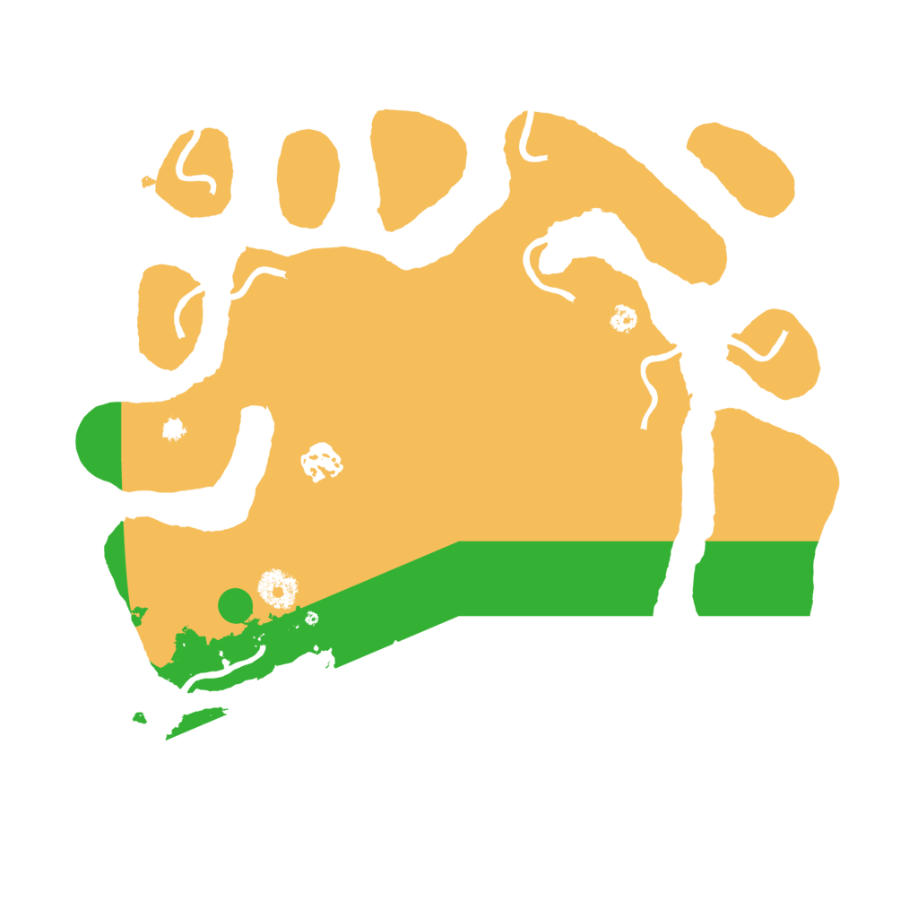 Biome Rust Map: Procedural Map, Size: 3500, Seed: 2080071590