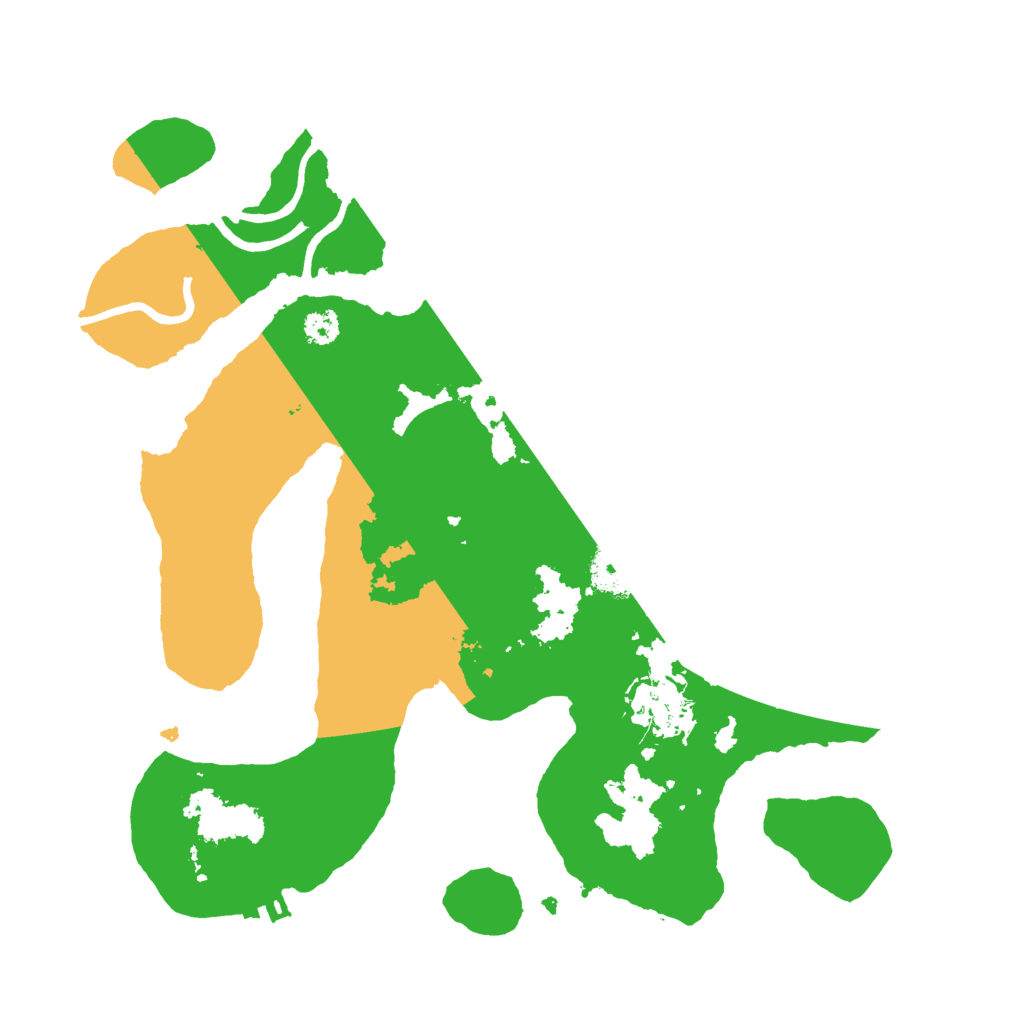 Biome Rust Map: Procedural Map, Size: 3000, Seed: 370390292