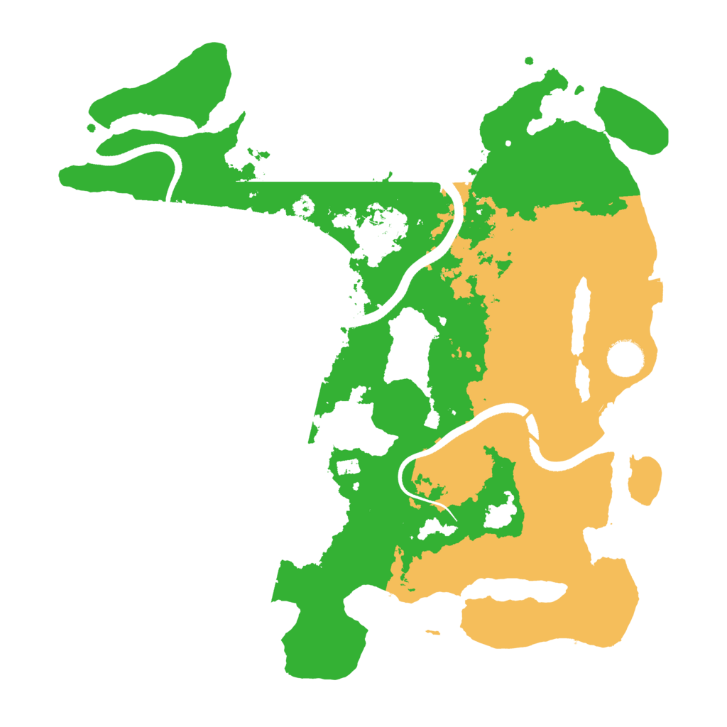 Biome Rust Map: Procedural Map, Size: 3500, Seed: 20210709