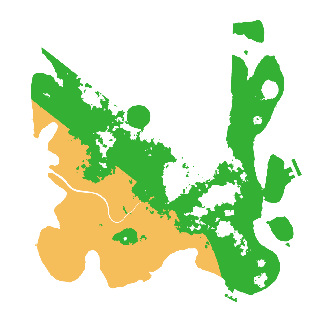 Biome Rust Map: Procedural Map, Size: 3600, Seed: 420006