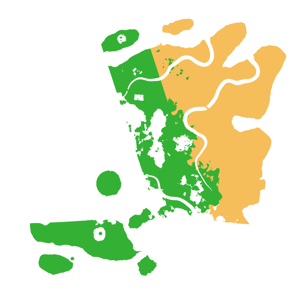 Biome Rust Map: Procedural Map, Size: 3500, Seed: 711246175