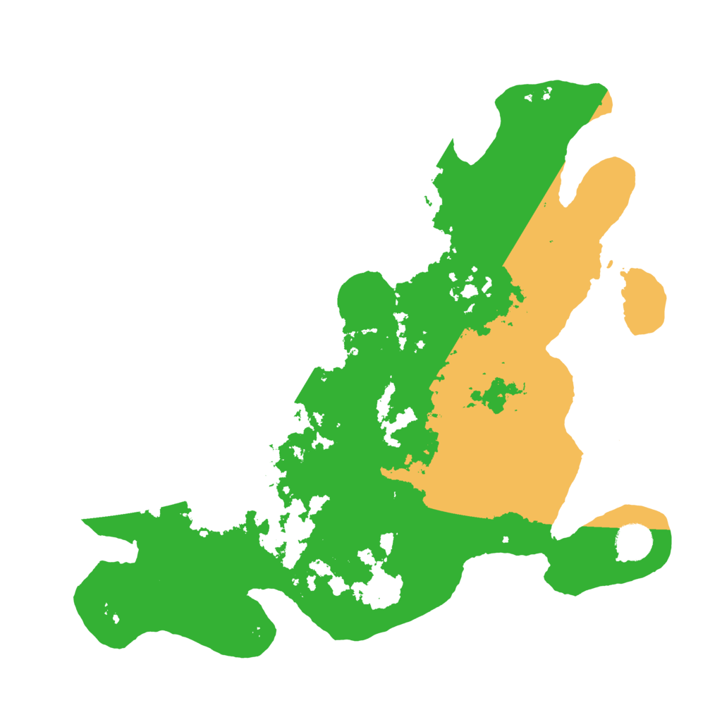 Biome Rust Map: Barren, Size: 3500, Seed: 999815