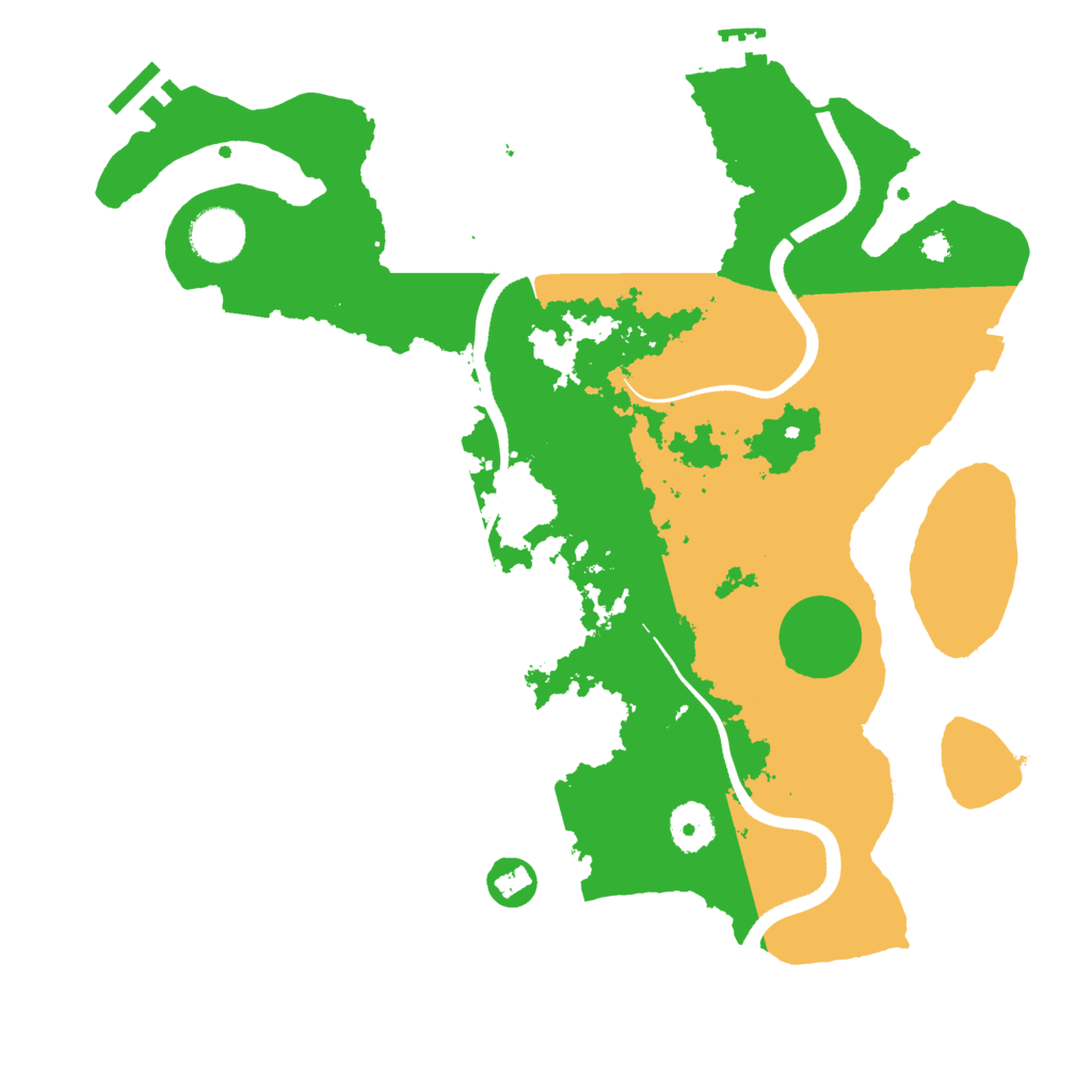 Biome Rust Map: Procedural Map, Size: 3500, Seed: 50050