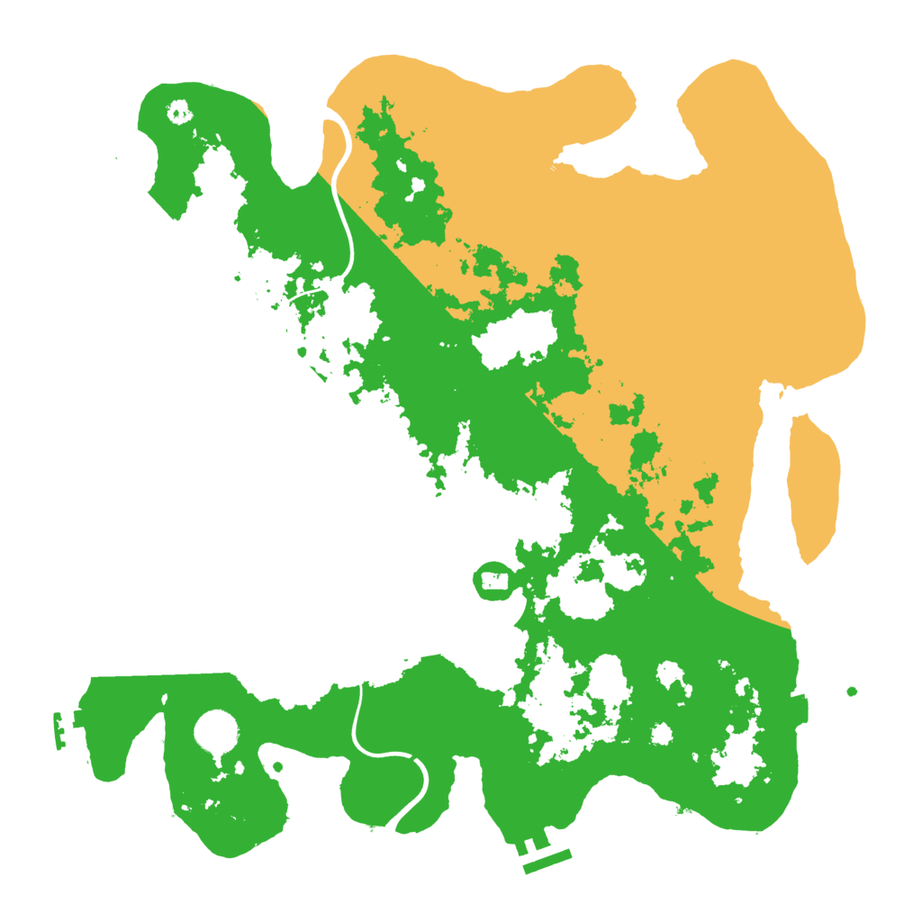 Biome Rust Map: Procedural Map, Size: 3750, Seed: 498417811