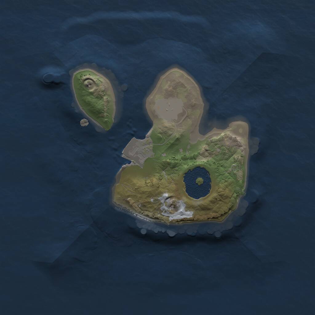 Rust Map: Procedural Map, Size: 1600, Seed: 99578, 1 Monuments