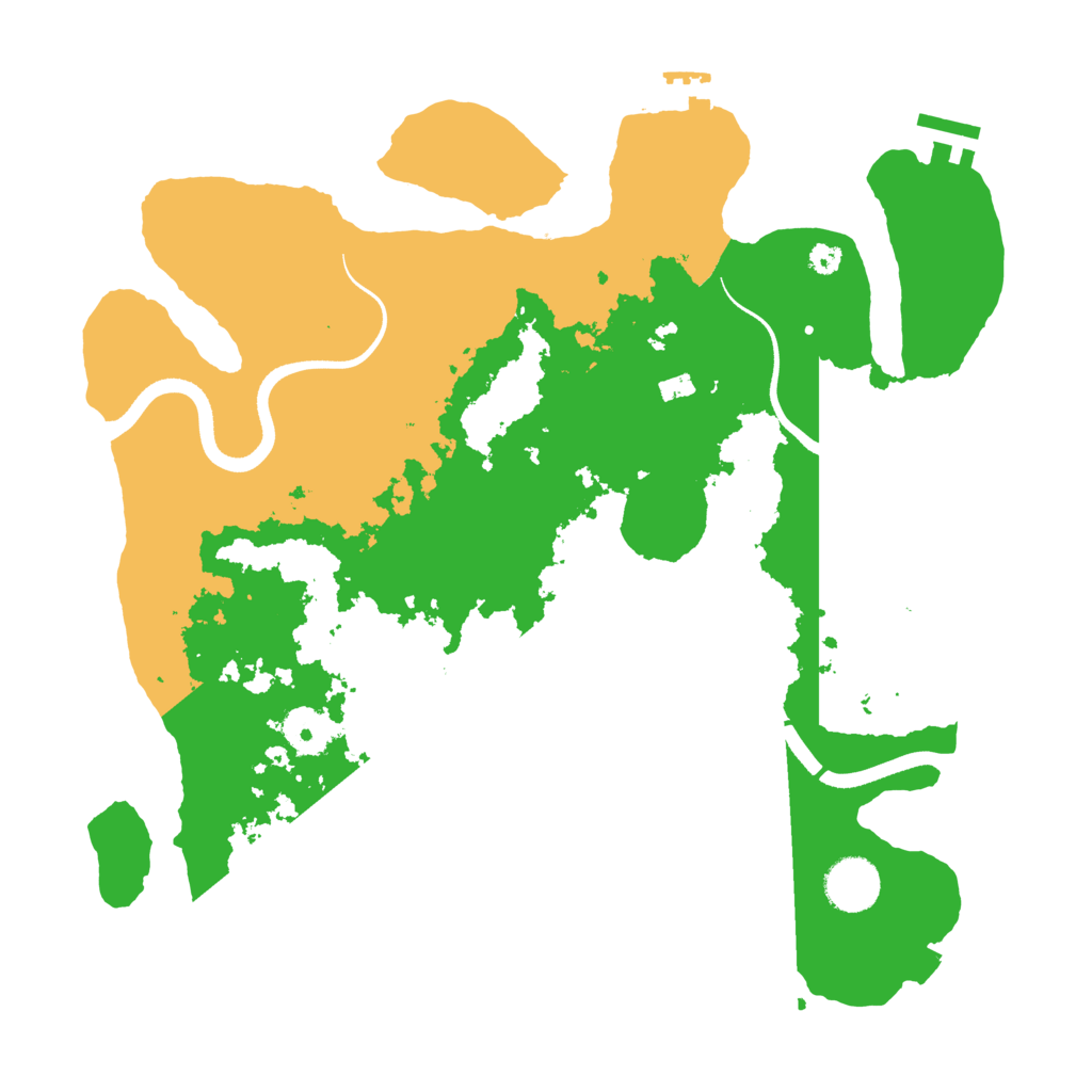 Biome Rust Map: Procedural Map, Size: 3500, Seed: 956547415