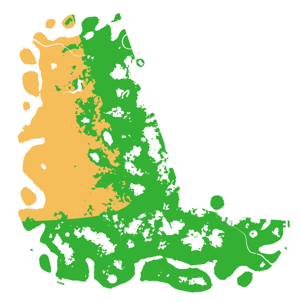 Biome Rust Map: Procedural Map, Size: 6000, Seed: 28041989