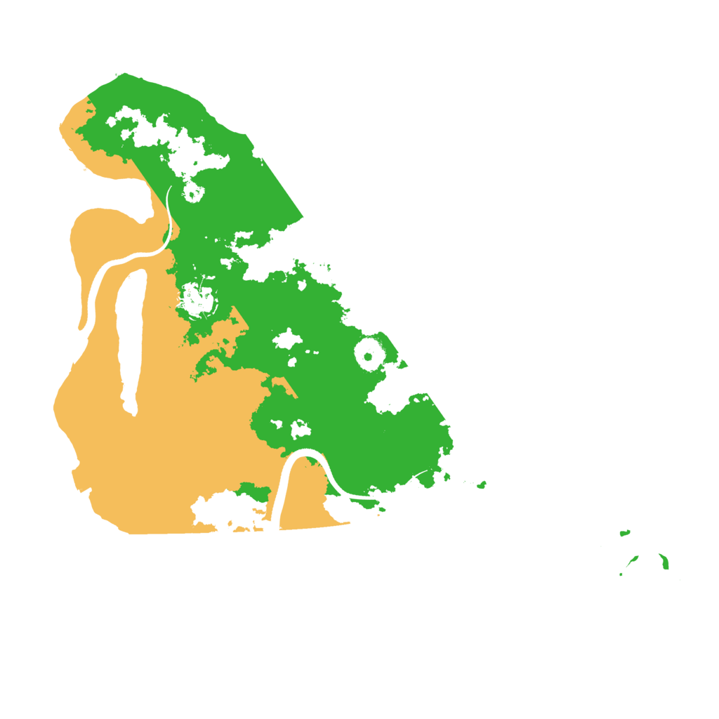 Biome Rust Map: Procedural Map, Size: 3500, Seed: 858596