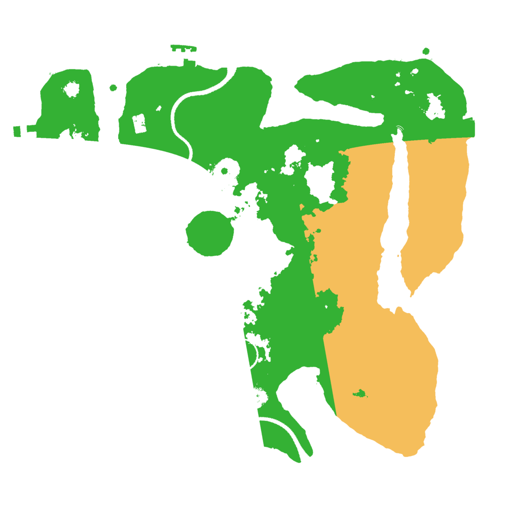 Biome Rust Map: Procedural Map, Size: 3000, Seed: 52910021