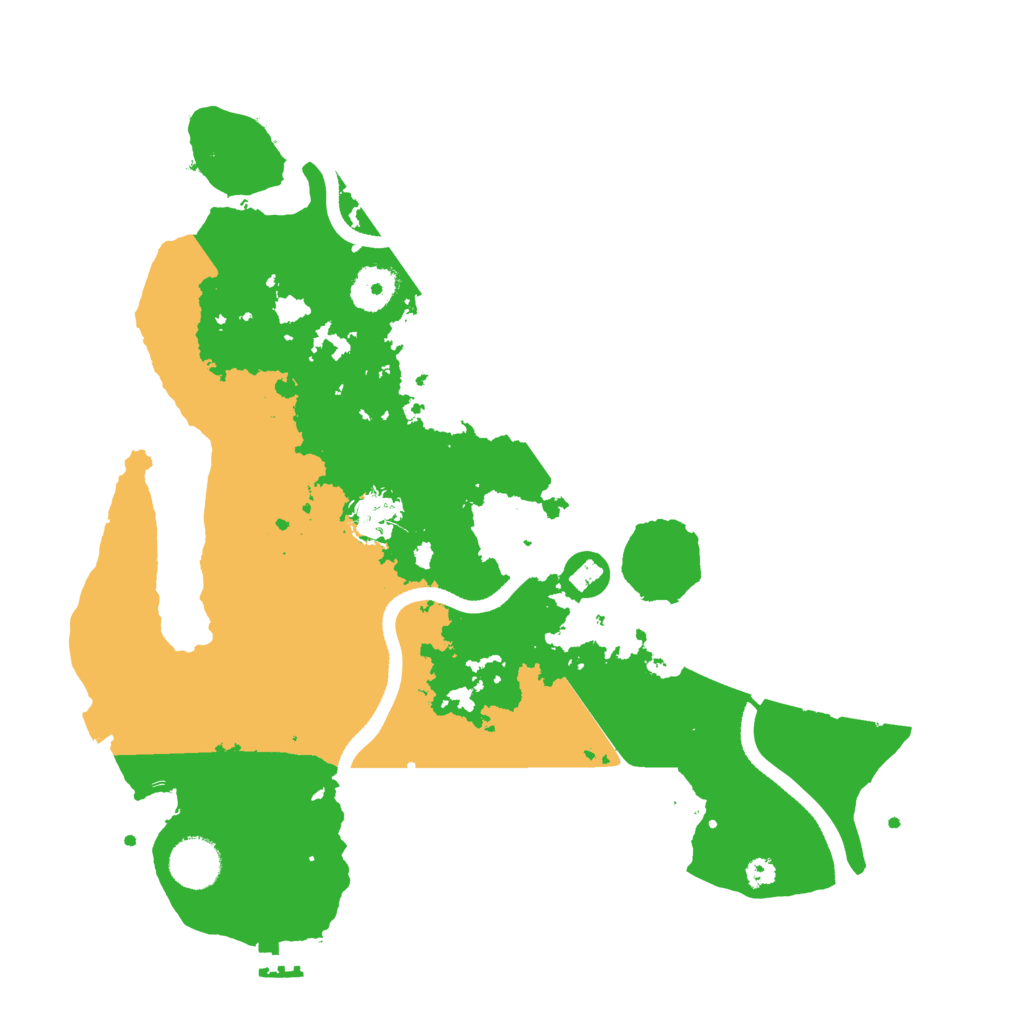 Biome Rust Map: Procedural Map, Size: 3500, Seed: 54856