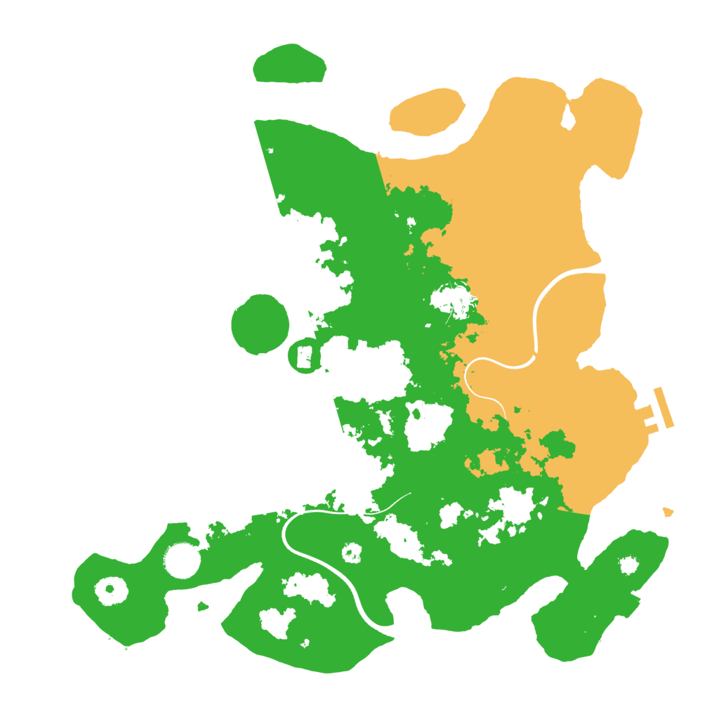 Biome Rust Map: Procedural Map, Size: 3500, Seed: 4523423