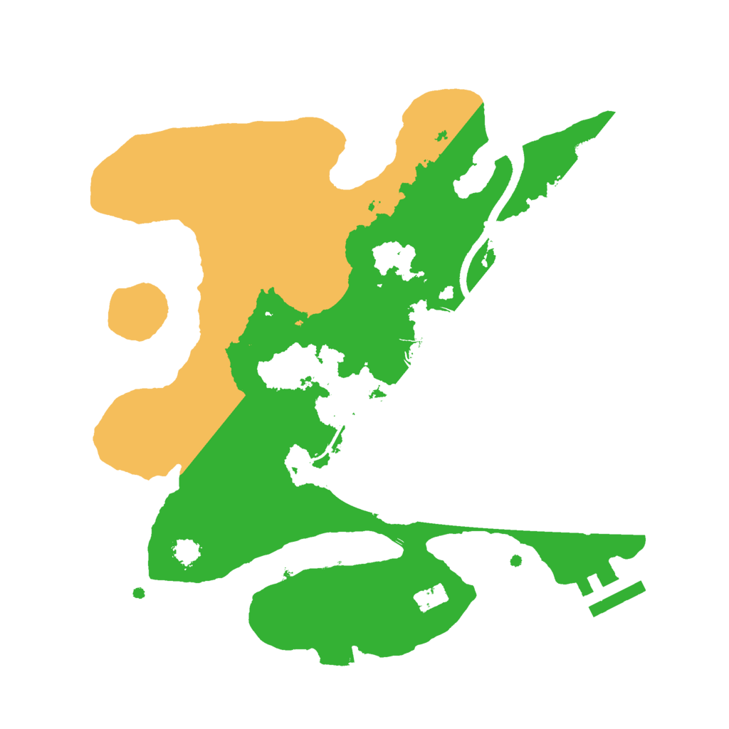 Biome Rust Map: Procedural Map, Size: 2500, Seed: 52522