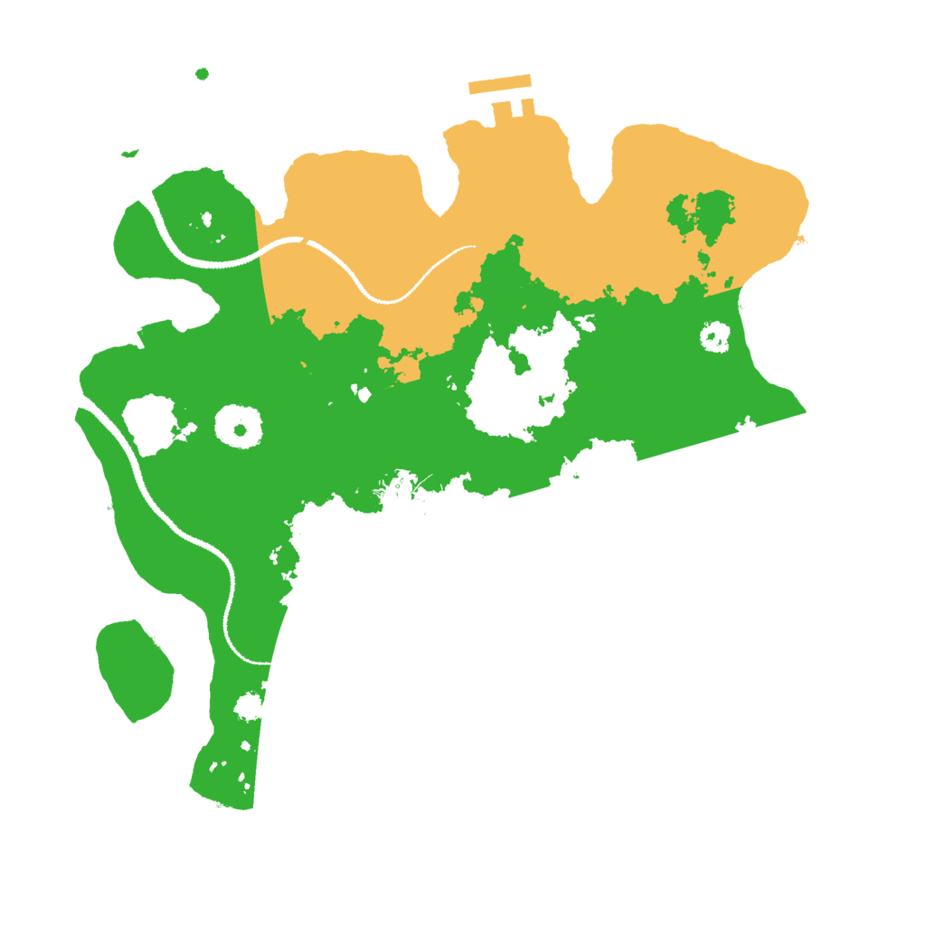 Biome Rust Map: Procedural Map, Size: 3000, Seed: 261858099
