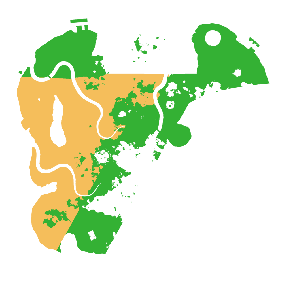 Biome Rust Map: Procedural Map, Size: 3500, Seed: 302586152