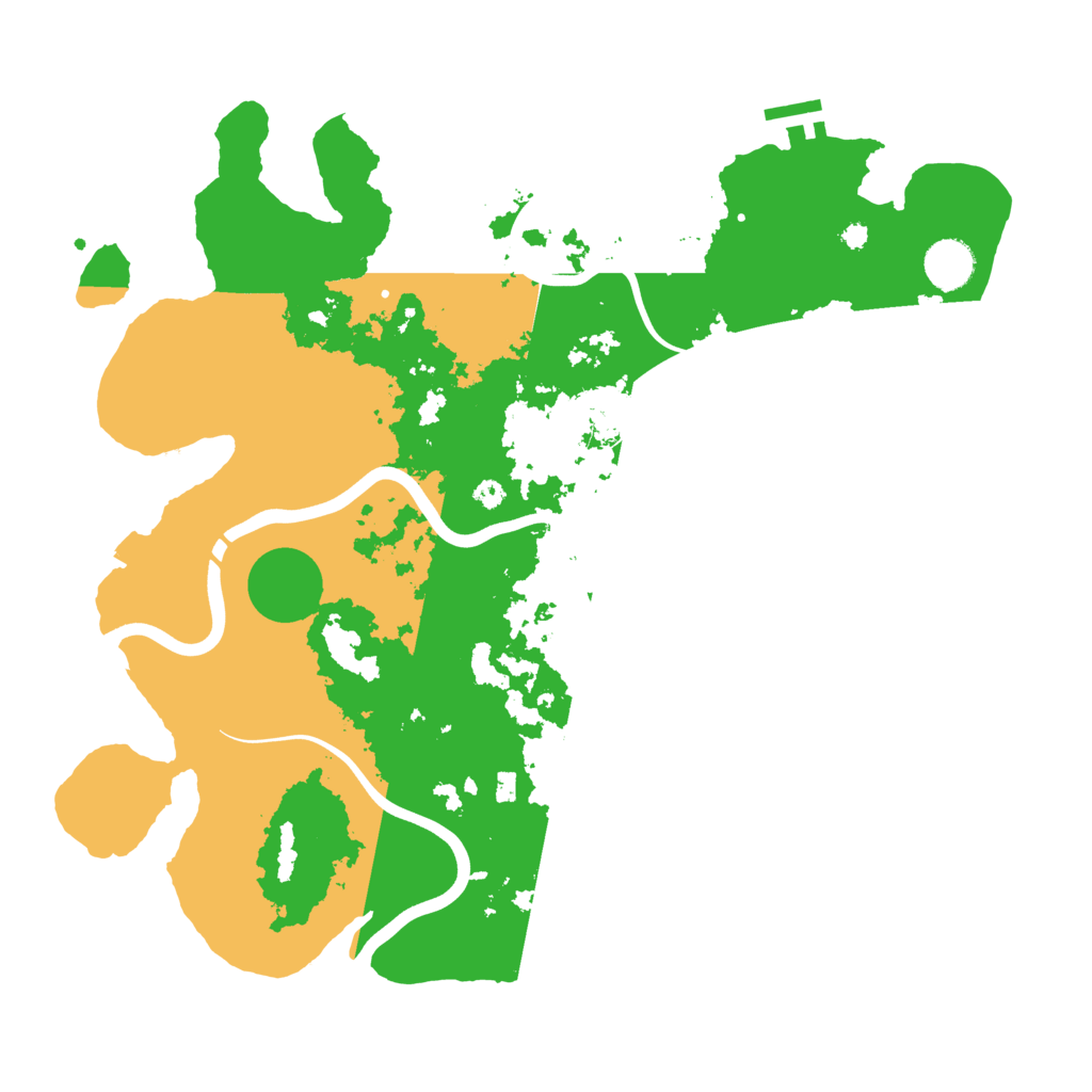 Biome Rust Map: Procedural Map, Size: 3850, Seed: 80805382