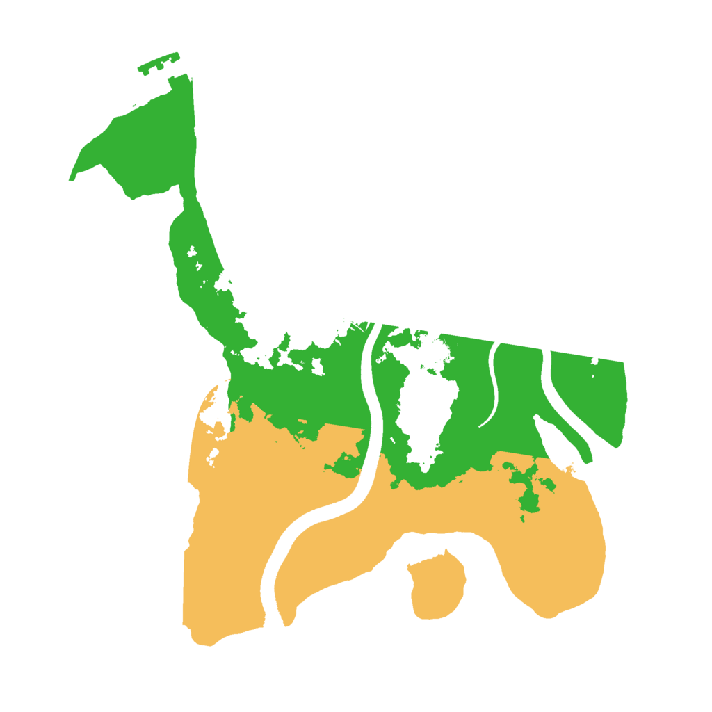 Biome Rust Map: Procedural Map, Size: 2500, Seed: 31410