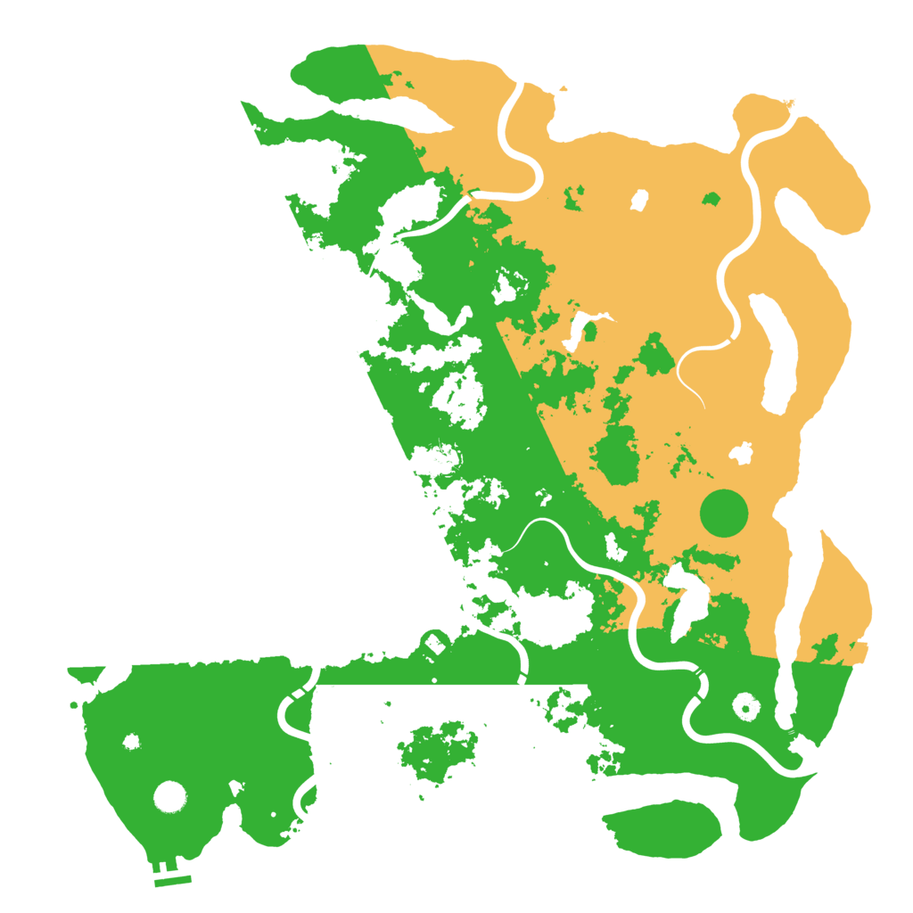 Biome Rust Map: Procedural Map, Size: 5000, Seed: 1313154203